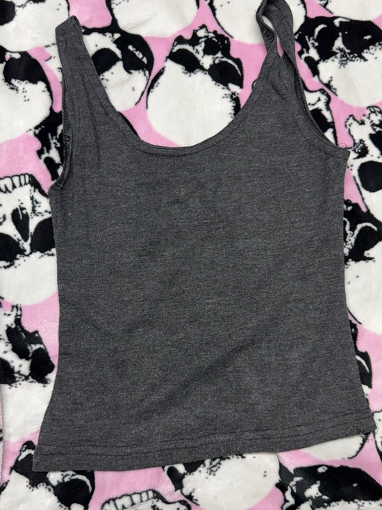 In Charge Tops - Everyday Scoop Neck Tank Top - Dark Gray